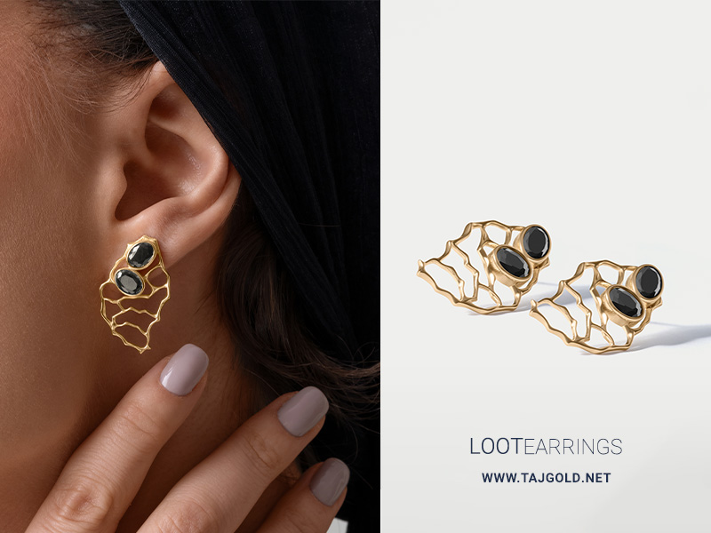 گوشواره طلا زنانه لوت